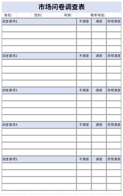市场问卷调查表在广告设计中的应用与优化